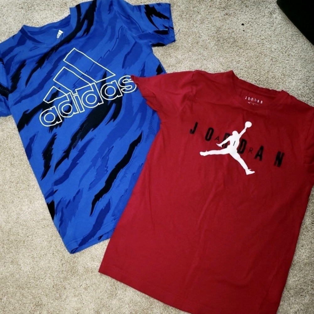 Bundle Youth Adidas and Jordan T shirts